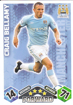 Craig Bellamy Manchester City 2009/10 Topps Match Attax #213